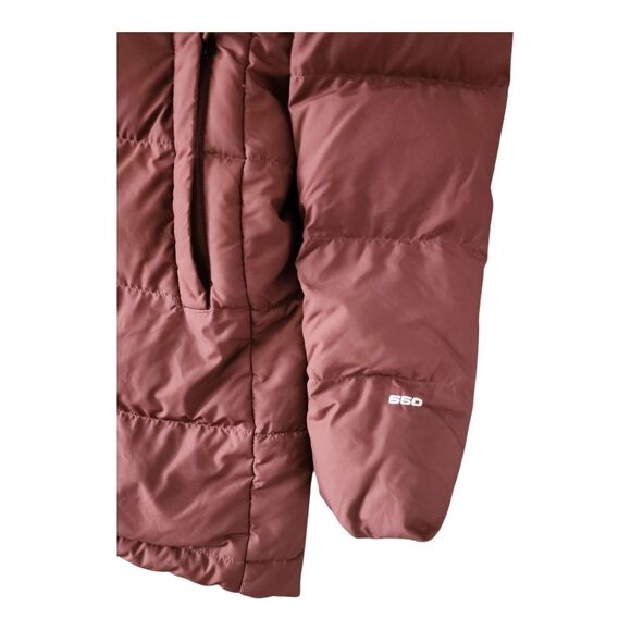 The North Face Parka Woman's XS Gotham Mid 550 Fill Down Hooded Marron Purple - Picture 4 of 9